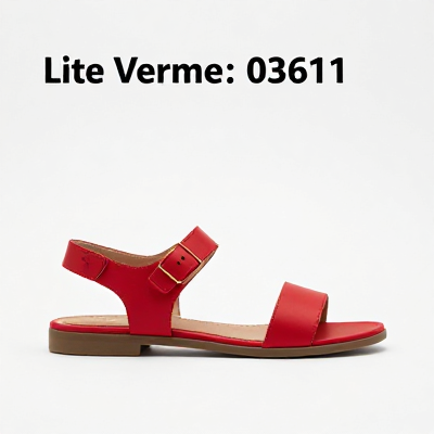 Sandália Lite Vermelho 03611