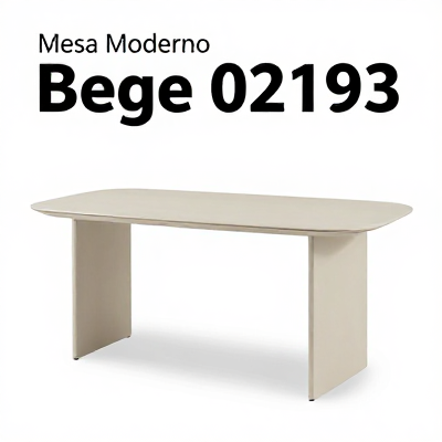 Mesa Moderno Bege 02193