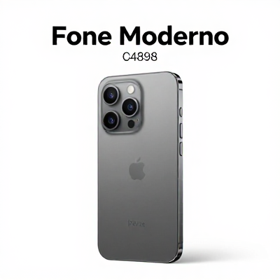 Fone Moderno Cinza 04898