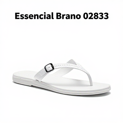 Chinelo Essencial Branco 02833