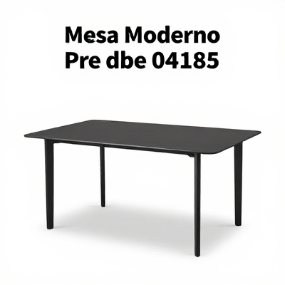 Mesa Moderno Preto 04185